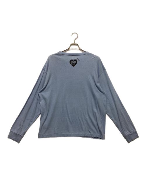 HUMAN MADE（ヒューマンメイド）HUMAN MADE (ヒューマンメイド) DRY ALL ドッグプリント ロングスリーブカットソー ブルー サイズ:XXLの古着・服飾アイテム