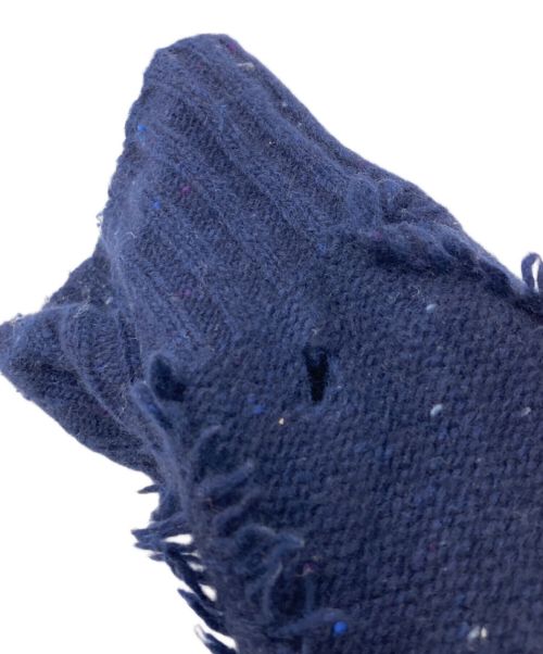 sacai（サカイ）sacai (サカイ) パイピングケーブルニットジャケット ネイビー サイズ:Ｍの古着・服飾アイテム