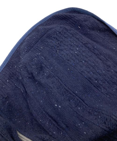 sacai（サカイ）sacai (サカイ) パイピングケーブルニットジャケット ネイビー サイズ:Ｍの古着・服飾アイテム