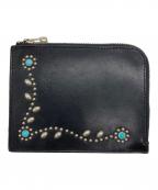 htcエイチティーシー）の古着「L字レザーコインケース」｜ブラック