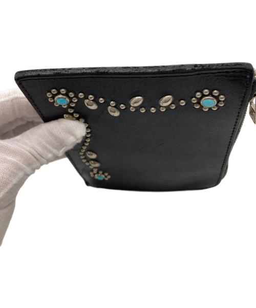 htc（エイチティーシー）HTC (エイチティーシー) L字レザーコインケース ブラックの古着・服飾アイテム