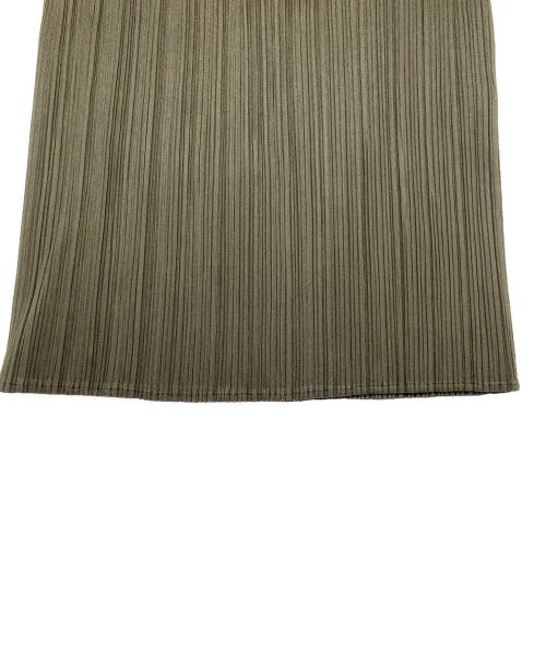 PLEATS PLEASE（プリーツプリーズ）PLEATS PLEASE (プリーツプリーズ) ノースリーブプリーツカットソー グリーン サイズ:3の古着・服飾アイテム