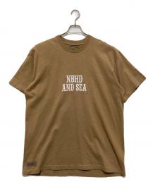 NEIGHBORHOOD×WIND AND SEA（ネイバーフッド×ウィンダンシー）の古着「NHWDS-2 / C-TEE.SS」｜ベージュ