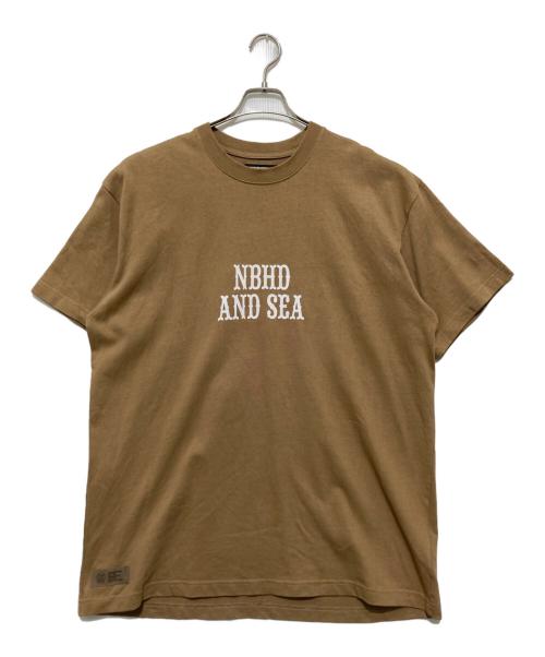NEIGHBORHOOD（ネイバーフッド）NEIGHBORHOOD (ネイバーフッド) WIND AND SEA (ウィンダンシー) NHWDS-2 / C-TEE.SS ベージュ サイズ:XLの古着・服飾アイテム