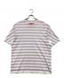 SUPREME（シュプリーム）の古着「24SS Overprint Stripe S/S Top / オーバープリントストライプTシャツ 」｜パープル×ホワイト