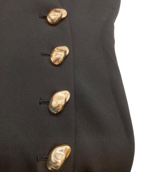 Snidel（スナイデル）Snidel (スナイデル) 金ボタンジレワンピース ブラックの古着・服飾アイテム
