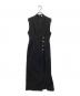Snidel（スナイデル）の古着「金ボタンジレワンピース」｜ブラック