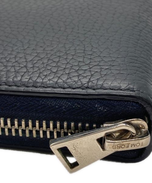 TOM FORD（トムフォード）TOM FORD (トムフォード) ラウンドファスナー長財布 ブラックの古着・服飾アイテム
