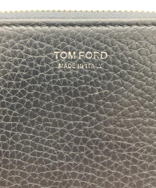 TOM FORD（トムフォード）TOM FORD (トムフォード) ラウンドファスナー長財布 ブラックの古着・服飾アイテム