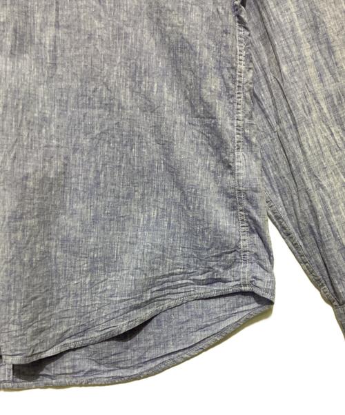 Frank&Eileen（フランクアンドアイリーン）Frank&Eileen (フランクアンドアイリーン) DON リネン混シャツ ブルー サイズ:Lの古着・服飾アイテム