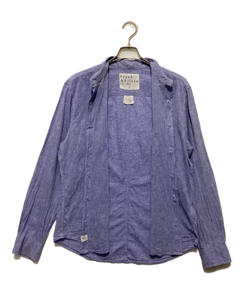 Frank&Eileen（フランクアンドアイリーン）Frank&Eileen (フランクアンドアイリーン) DON リネン混シャツ ブルー サイズ:Lの古着・服飾アイテム