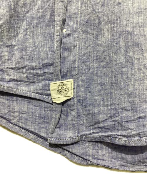 Frank&Eileen（フランクアンドアイリーン）Frank&Eileen (フランクアンドアイリーン) DON リネン混シャツ ブルー サイズ:Lの古着・服飾アイテム