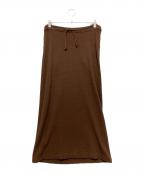 Y'sワイズ）の古着「ロングスカート」｜ブラウン