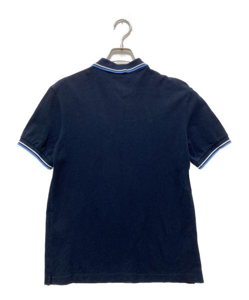 PRADA SPORTS（プラダスポーツ）PRADA SPORTS (プラダスポーツ) ロゴプレート 鹿の子ポロシャツ ネイビー サイズ:Mの古着・服飾アイテム