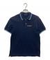 PRADA SPORTS（プラダスポーツ）の古着「ロゴプレート 鹿の子ポロシャツ」｜ネイビー
