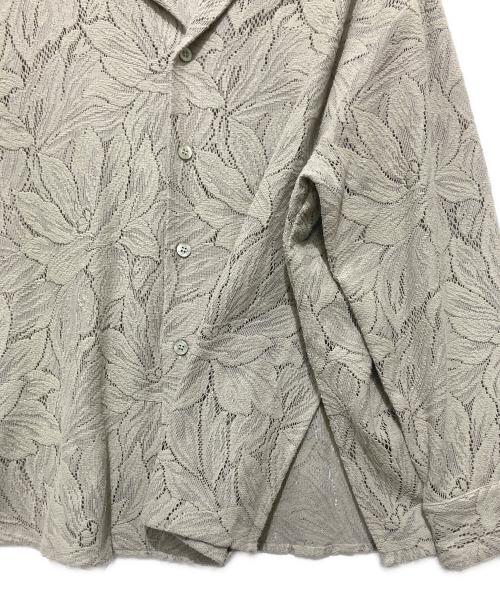 CLANE（クラネ）CLANE (クラネ) カーテンレース スリット シャツ カーキ サイズ:1の古着・服飾アイテム