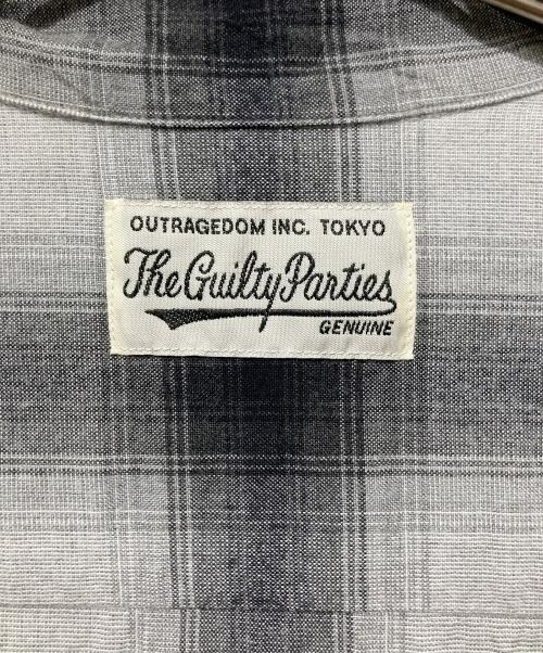 WACKO MARIA（ワコマリア）WACKO MARIA (ワコマリア) OMBRE CHECK OPEN COLLAR SHIRT L/S オンブレチェックオープンカラーシャツ グレー サイズ:Mの古着・服飾アイテム