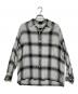 WACKO MARIA（ワコマリア）の古着「OMBRE CHECK OPEN COLLAR SHIRT L/S オンブレチェックオープンカラーシャツ」｜グレー
