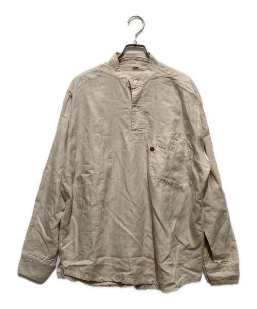 45R（フォーティファイブ・アール）45R (フォーティーファイブアール) リネンの908オーシャンプルシャツ アイボリー サイズ:記載無しの古着・服飾アイテム