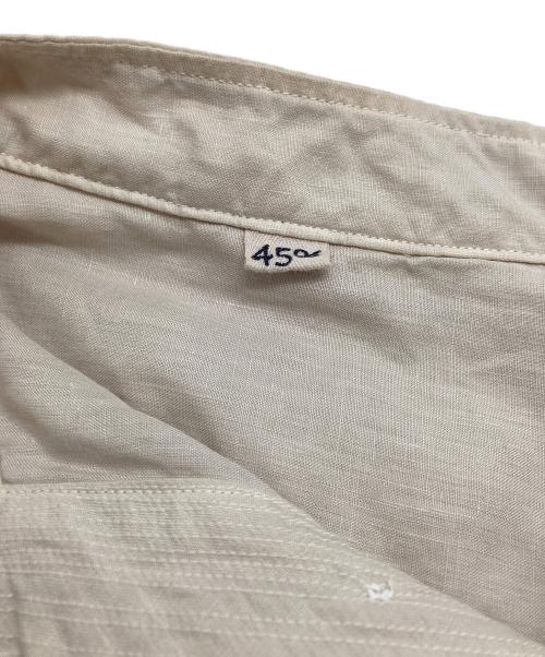 45R（フォーティファイブ・アール）45R (フォーティーファイブアール) リネンの908オーシャンプルシャツ アイボリー サイズ:記載無しの古着・服飾アイテム