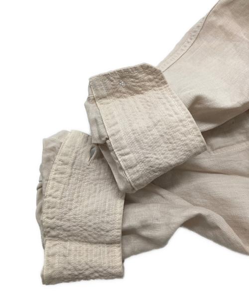 45R（フォーティファイブ・アール）45R (フォーティーファイブアール) リネンの908オーシャンプルシャツ アイボリー サイズ:記載無しの古着・服飾アイテム