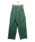 THE SHINZONE（ザ シンゾーン）の古着「コットンダック ハイウエスト ワイドパンツ」｜グリーン