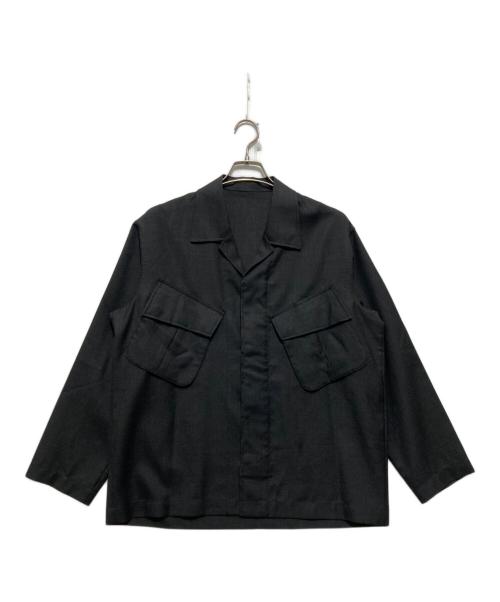 mb（エムビー）mb (エムビー) 尾州ウールファティーグジャケット ブラック サイズ:Sの古着・服飾アイテム