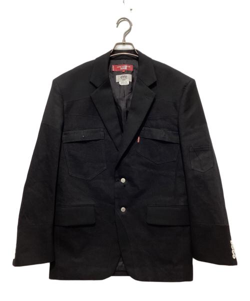 eYe COMME des GARCONS JUNYAWATANABE MAN（アイ コム デ ギャルソン ジュンヤ ワタナベ マン）eYe COMME des GARCONS JUNYAWATANABE MAN (アイ コム デ ギャルソン ジュンヤ ワタナベ マン) LEVI'S (リーバイス) AD2023 ウールデニム切替ジャケット インディゴ サイズ:Mの古着・服飾アイテム