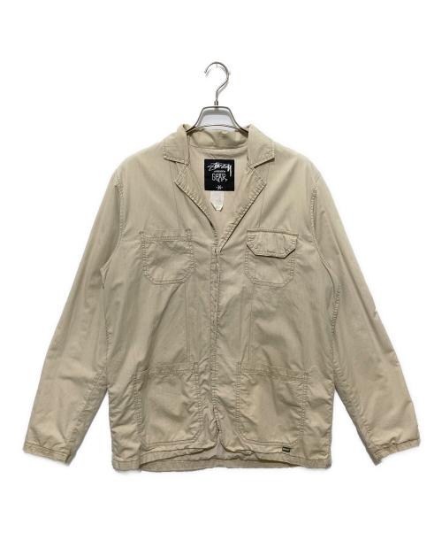 stussy（ステューシー）stussy (ステューシー) オールドサファリジャケット ベージュ サイズ:Mの古着・服飾アイテム