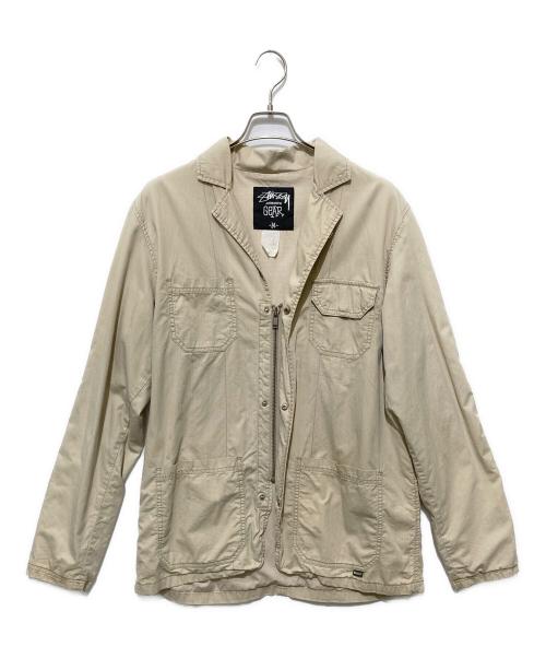 stussy（ステューシー）stussy (ステューシー) オールドサファリジャケット ベージュ サイズ:Mの古着・服飾アイテム