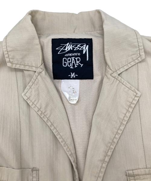 stussy（ステューシー）stussy (ステューシー) オールドサファリジャケット ベージュ サイズ:Mの古着・服飾アイテム