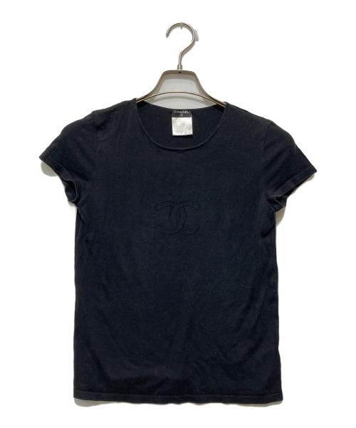 CHANEL（シャネル）CHANEL (シャネル) ココマーク半袖カットソー ブラック サイズ:38の古着・服飾アイテム
