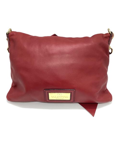 VALENTINO GARAVANI（ヴァレンティノ・ガラヴァーニ）VALENTINO GARAVANI (ヴァレンティノ・ガラヴァーニ) リボンモチーフ クラッチ ワン ショルダーバッグ グリーンの古着・服飾アイテム