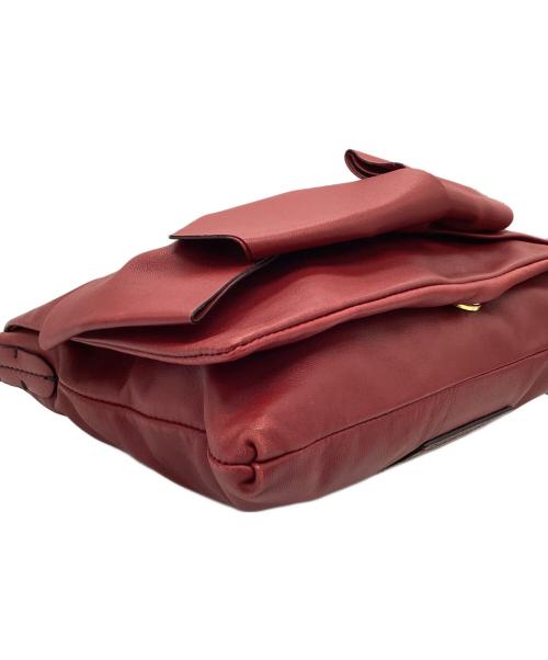 VALENTINO GARAVANI（ヴァレンティノ・ガラヴァーニ）VALENTINO GARAVANI (ヴァレンティノ・ガラヴァーニ) リボンモチーフ クラッチ ワン ショルダーバッグ グリーンの古着・服飾アイテム