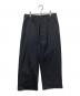 MARGARET HOWELL（マーガレットハウエル）の古着「ウールストライプ ワイドパンツ」｜ブラック