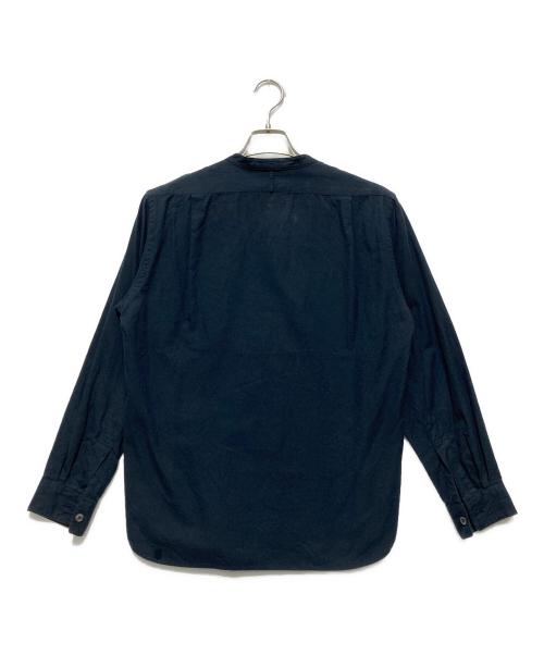 MARGARET HOWELL（マーガレットハウエル）MARGARET HOWELL (マーガレットハウエル) コットンバンドカラーシャツ/長袖シャツ ネイビー サイズ:Sの古着・服飾アイテム