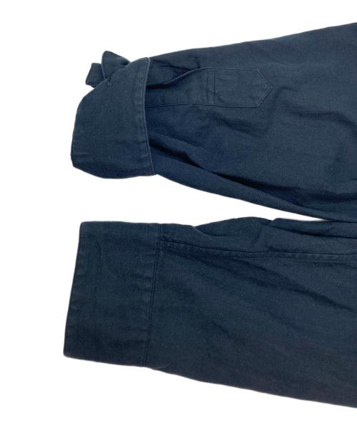 MARGARET HOWELL（マーガレットハウエル）MARGARET HOWELL (マーガレットハウエル) コットンバンドカラーシャツ/長袖シャツ ネイビー サイズ:Sの古着・服飾アイテム