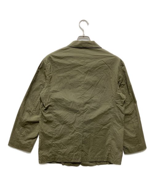 MARGARET HOWELL（マーガレットハウエル）MARGARET HOWELL (マーガレットハウエル) コットンシルクセットアップスーツ オリーブ サイズ:Sの古着・服飾アイテム