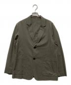 MARGARET HOWELLマーガレットハウエル）の古着「コットンシルクテーラードジャケット」｜オリーブ