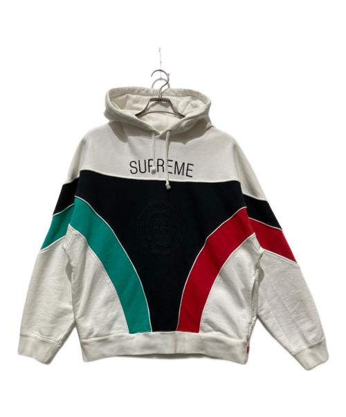 SUPREME（シュプリーム）SUPREME (シュプリーム) 20SS Milan Hooded Sweatshirt ミラノ パーカー ホワイト×ブラック サイズ:Mの古着・服飾アイテム