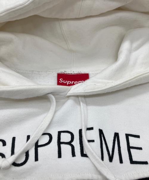 SUPREME（シュプリーム）SUPREME (シュプリーム) 20SS Milan Hooded Sweatshirt ミラノ パーカー ホワイト×ブラック サイズ:Mの古着・服飾アイテム