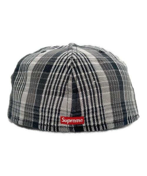 SUPREME（シュプリーム）Supreme (シュプリーム) New Era (ニューエラ) Supreme Metallic Plaid S Logo New Era Cap グレー サイズ:7 3/4の古着・服飾アイテム