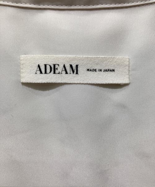ADEAM（アディアム）ADEAM (アディアム) アシンメトリーノースリーブワンピース アイボリーの古着・服飾アイテム