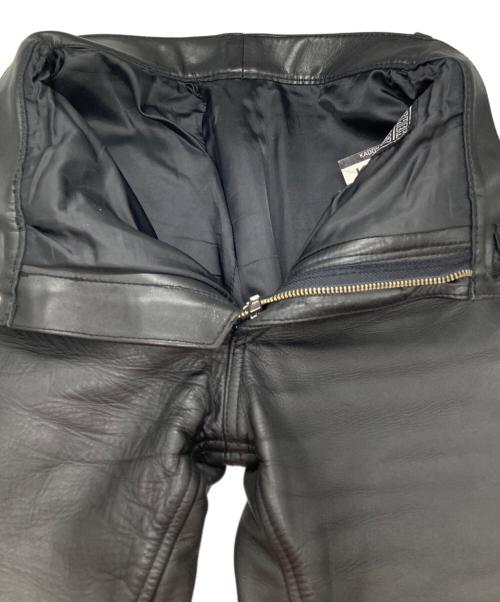 KADOYA（カドヤ）KADOYA (カドヤ) カウレザーパンツ ブラック サイズ:W27の古着・服飾アイテム