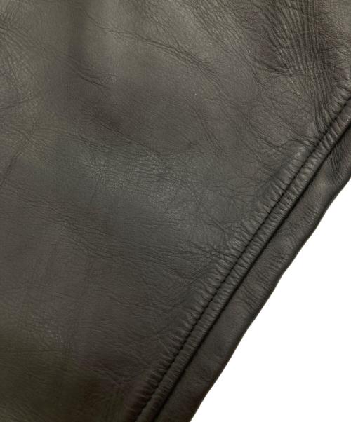 KADOYA（カドヤ）KADOYA (カドヤ) カウレザーパンツ ブラック サイズ:W27の古着・服飾アイテム