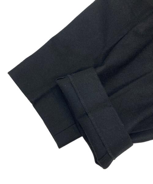 lownn（ローン）lownn (ローン) ウールタックパンツ ブラック サイズ:46の古着・服飾アイテム