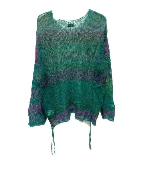 FACCIES（ファッチーズ）FACCIES (ファッチーズ) GRADATION MESH KNIT PO グリーン サイズ:FREEの古着・服飾アイテム