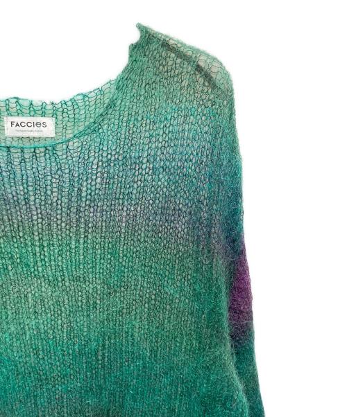 FACCIES（ファッチーズ）FACCIES (ファッチーズ) GRADATION MESH KNIT PO グリーン サイズ:FREEの古着・服飾アイテム