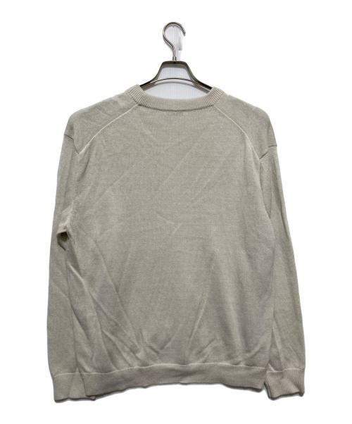 ATON（エイトン）ATON (エイトン) HEMP KNIT CREWNECK SWEATER ヘンプニットクルーネックニット ベージュ サイズ:４の古着・服飾アイテム