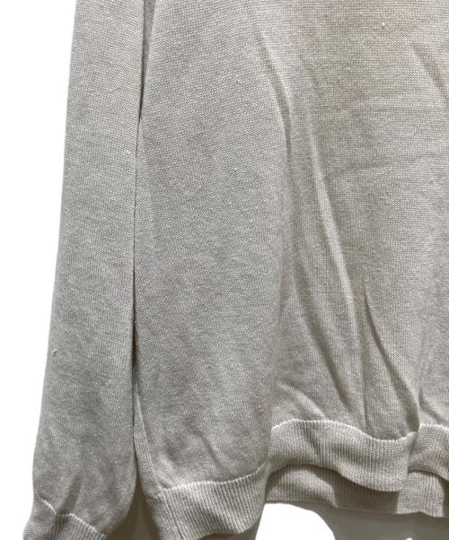 ATON（エイトン）ATON (エイトン) HEMP KNIT CREWNECK SWEATER ヘンプニットクルーネックニット ベージュ サイズ:４の古着・服飾アイテム